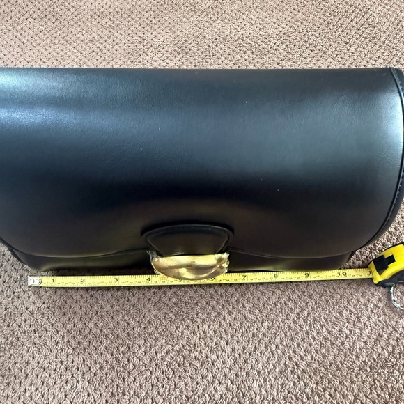 Coach Tabby Black Shoulder Bag with Gold Accents - Picture 7 of 10